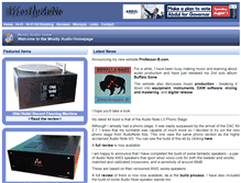 Tablet Screenshot of mostlyaudio.com